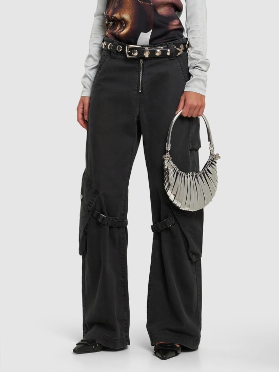 Coperni: Mini Petal leather top handle bag - women_1 | Luisa Via Roma