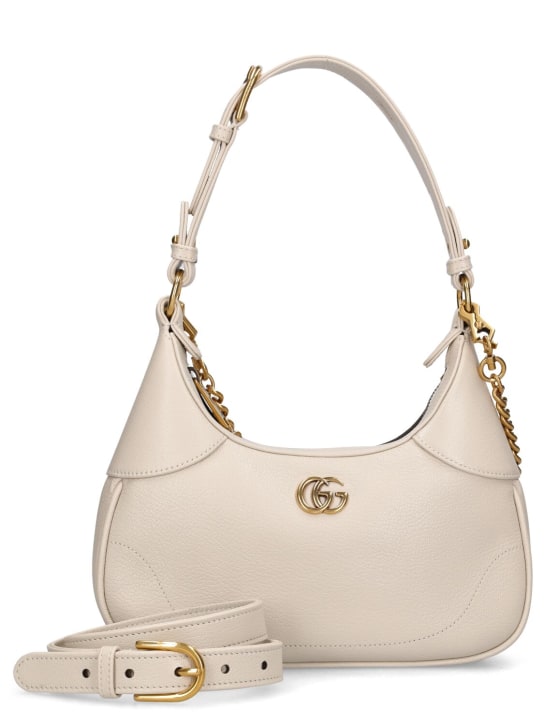Aphrodite small shoulder bag in ivory leather