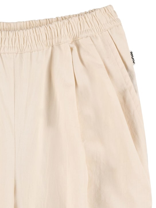 Molo: Cotton pants - Beige - kids-girls_1 | Luisa Via Roma