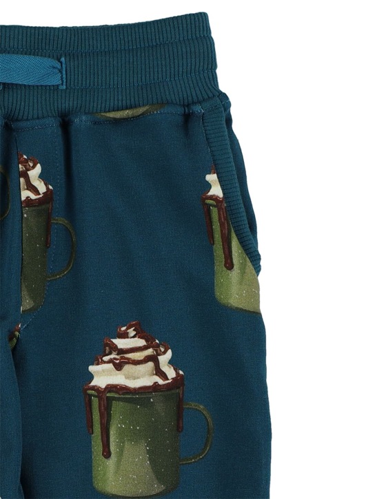 Snurk: Hot Choco organic cotton sweatpants - Navy - kids-girls_1 | Luisa Via Roma
