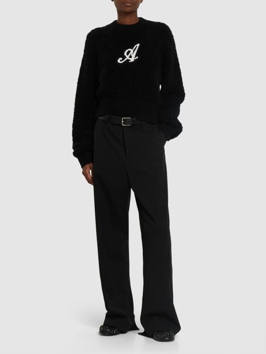 Axel Arigato: Pantalones Arch Slit - Negro - women_1 | Luisa Via Roma