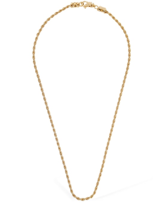 Emanuele Bicocchi: Thin rope chain necklace - Gold - men_0 | Luisa Via Roma