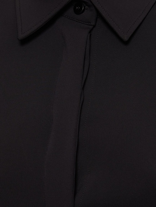 The Attico: Elton stretch jersey shirt - women_3 | Luisa Via Roma