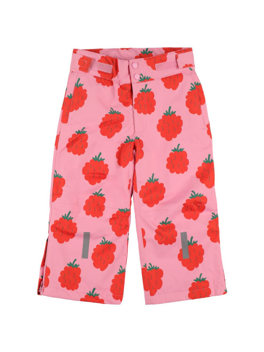 Tiny Cottons: Raspberry print puffer ski pants - kids-girls_0 | Luisa Via Roma