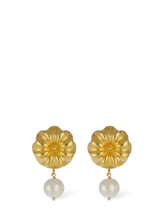 Destree: Orecchini Sonia Daisy con perle - Oro/Bianco - women_0 | Luisa Via Roma