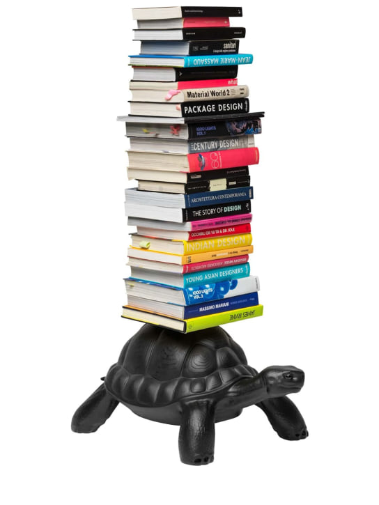 Qeeboo: Librería Turtle Carry - Negro - ecraft_0 | Luisa Via Roma