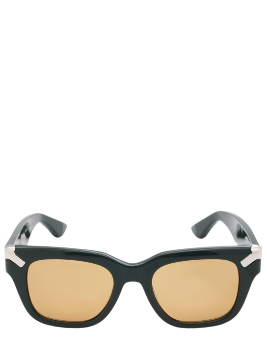 Alexander McQueen: AM0439S Acetate sunglasses - Green - men_0 | Luisa Via Roma