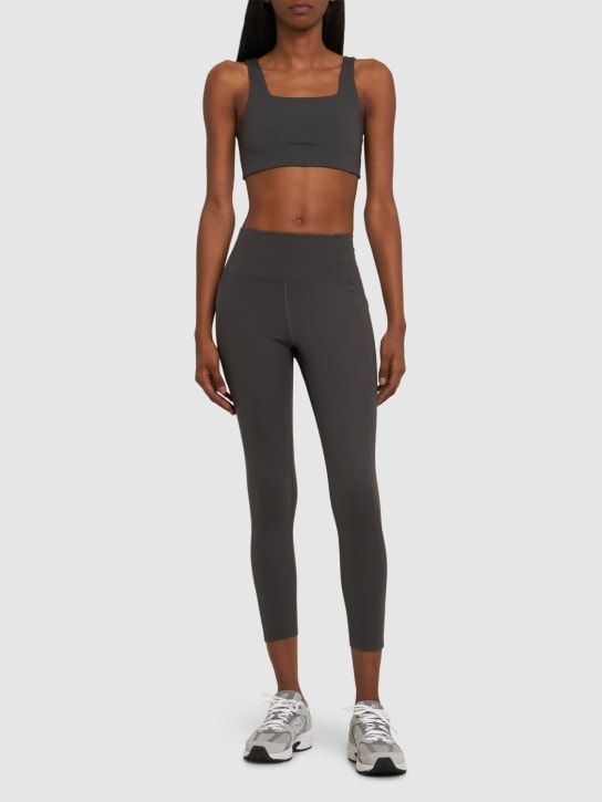 Girlfriend Collective: Tommy stretch tech bra top - Grey - women_1 | Luisa Via Roma