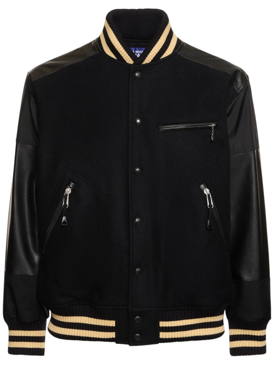 Wool & nylon melton bomber jacket - JUNYA WATANABE - Men