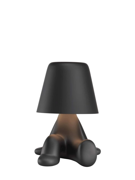 Qeeboo: Sweet Brothers Bob table lamp - Black - ecraft_1 | Luisa Via Roma