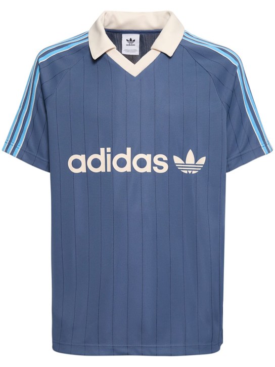 adidas Originals: Striped tech jersey - men_0 | Luisa Via Roma
