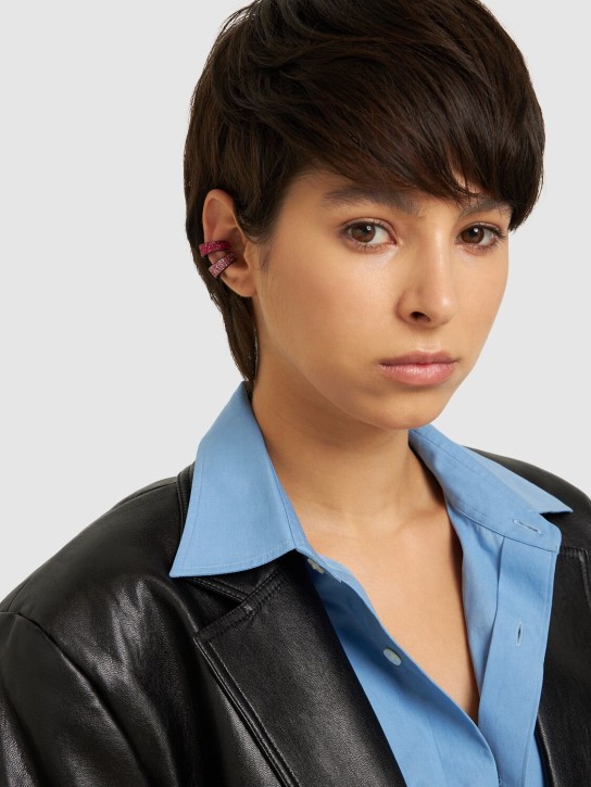 So-le Studio: Ear cuff individual de piel - Rose/Fuchsia - women_1 | Luisa Via Roma