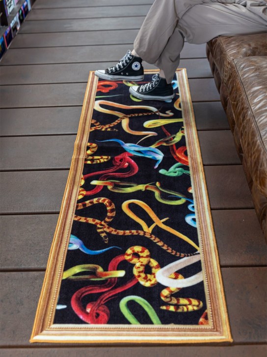 Seletti: Tapis Snakes - Noir - ecraft_1 | Luisa Via Roma