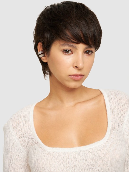 So-le Studio: Ear cuff individual de piel - Plata/Dorado - women_1 | Luisa Via Roma