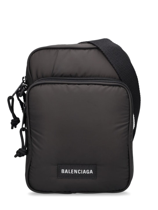 Balenciaga: Explorer クロスボディジップポーチ - ブラック - men_0 | Luisa Via Roma