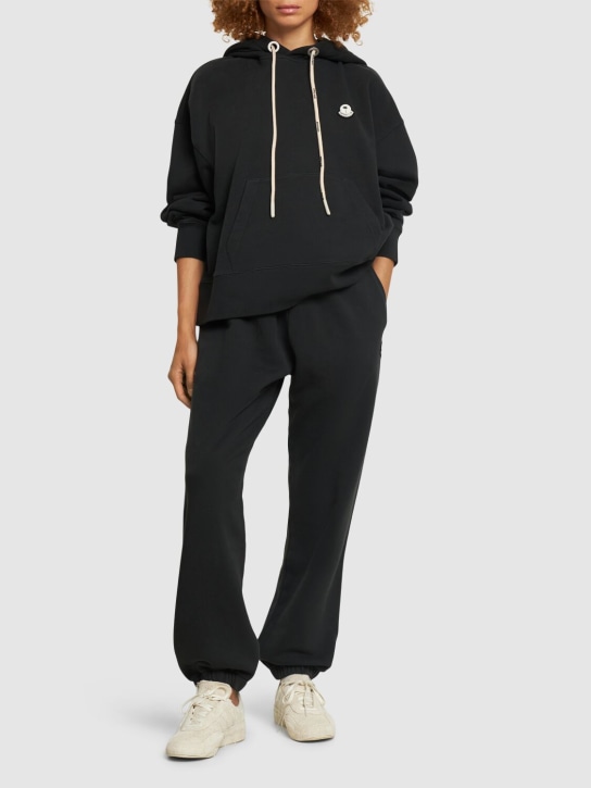 Moncler Genius: Moncler x Palm Angels cotton hoodie - Siyah - women_1 | Luisa Via Roma