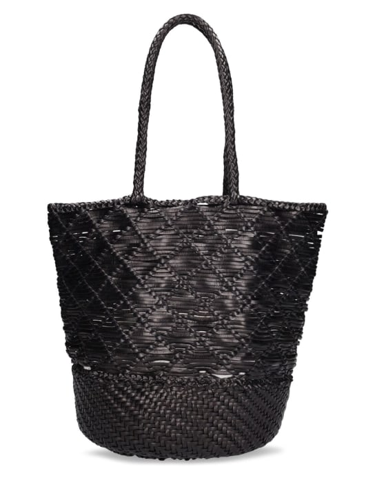 Dragon Diffusion: Corso Weave leather bucket bag - Siyah - women_0 | Luisa Via Roma