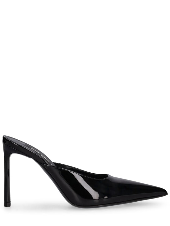 Sergio Rossi: Zapatos mules de charol 95mm - Negro - women_0 | Luisa Via Roma