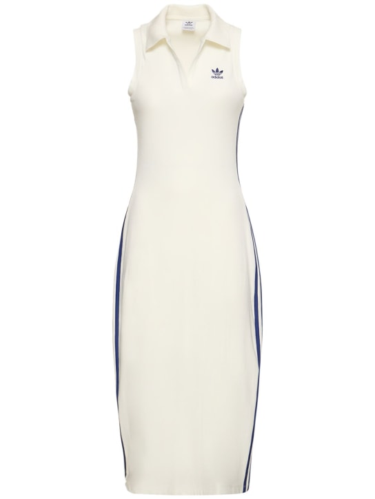 adidas Originals: Ribbed dress - White - women_0 | Luisa Via Roma