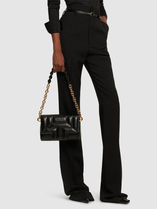 Tom Ford: Medium quilted leather shoulder bag - Black - women_1 | Luisa Via Roma