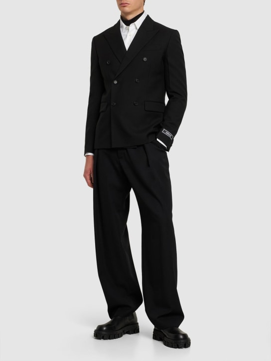 Versace: Formal ウールジャケット - ブラック - men_1 | Luisa Via Roma