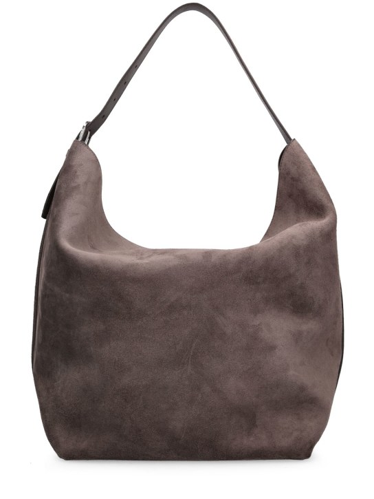 Toteme: Sac cabas en cuir Belted - Granite - women_0 | Luisa Via Roma