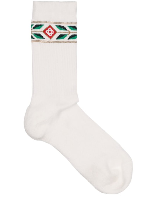 Casablanca: Socken aus Baumwolle mit Logo - men_0 | Luisa Via Roma