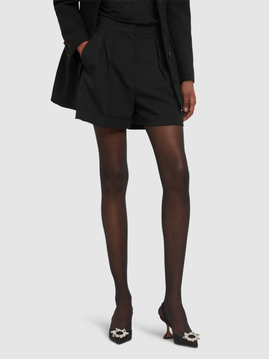 Amina Muaddi: 70mm Begum satin slingbacks - women_1 | Luisa Via Roma