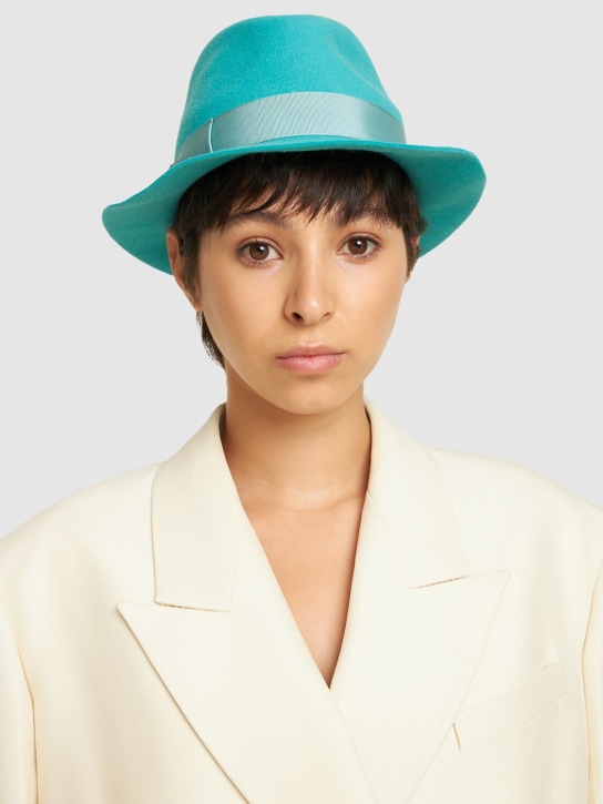 Borsalino: Chapeau fédora en feutre brossé - women_1 | Luisa Via Roma
