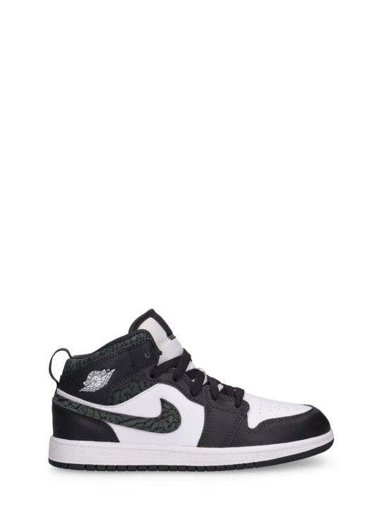 Nike: Sneakers "Air Jordan 1 Mid SE" - Schwarz/Weiß - kids-boys_0 | Luisa Via Roma