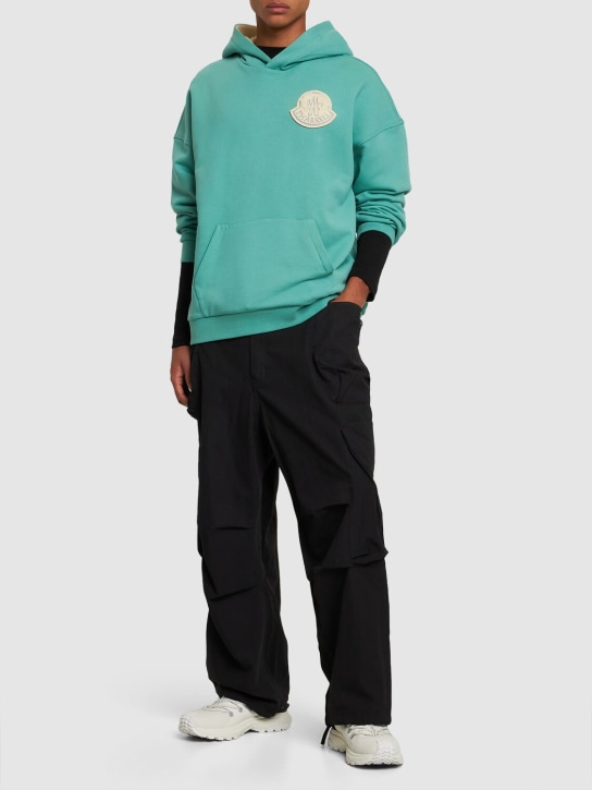 Moncler Genius: Moncler x Pharrell Williams hoodie - Posy Green - men_1 | Luisa Via Roma