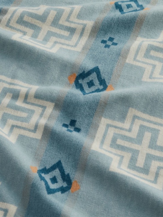 Pendleton Woolen Mills: 棉质提花毯子 - 蓝色 - ecraft_1 | Luisa Via Roma