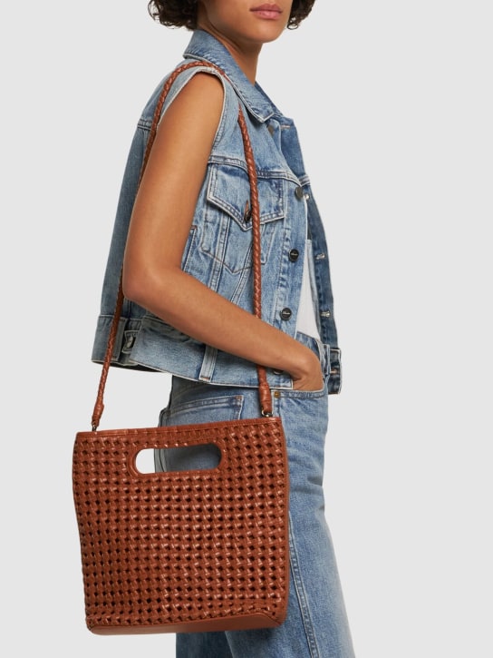 Bembien: Nell leather top handle bag - Sienna - women_1 | Luisa Via Roma