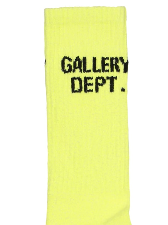 Gallery Dept.: Calcetines de algodón con logo - Flo Yellow - men_1 | Luisa Via Roma