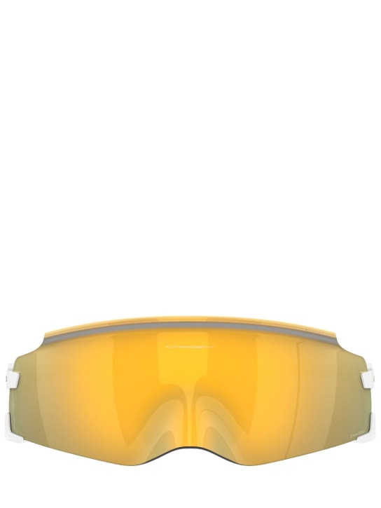Oakley: Masken-Sonnenbrille „Kato Prizm“ - Gold - women_0 | Luisa Via Roma