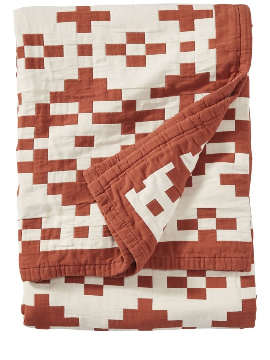 Pendleton Woolen Mills: Manta de algodón orgánico - Rojo - ecraft_0 | Luisa Via Roma