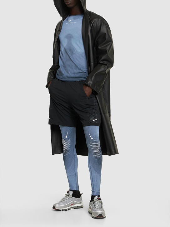 Nike: Nocta engineered knit leggings - Cobalt Bliss - men_1 | Luisa Via Roma