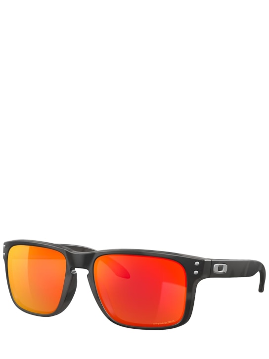Oakley: Holbrook Prizm sunglasses - Black/Orange - men_1 | Luisa Via Roma