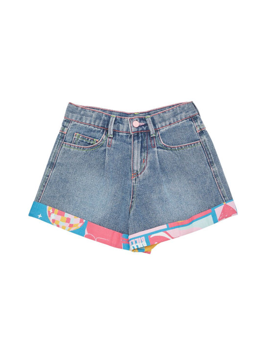 Billieblush: Denim shorts - Denim - kids-girls_0 | Luisa Via Roma