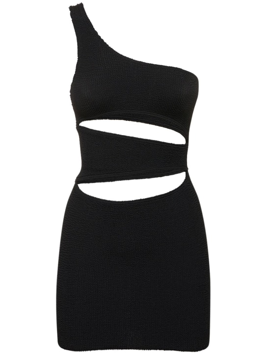 Bond Eye: Rico asymmetric cutout mini dress - Black - women_0 | Luisa Via Roma