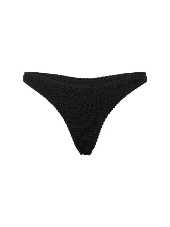 Bond Eye: Sinner seersucker bikini bottoms - Siyah - women_0 | Luisa Via Roma
