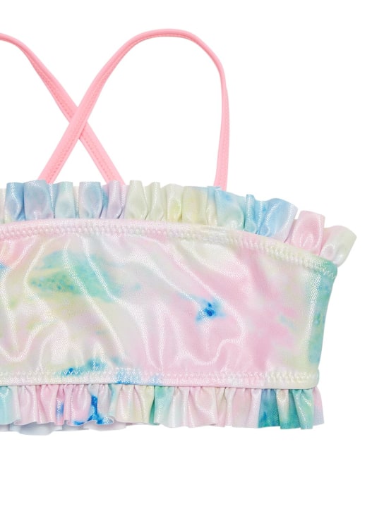 Billieblush: Printed stretch tech bikini set - Renkli - kids-girls_1 | Luisa Via Roma