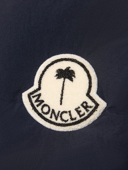 Moncler Genius: Moncler x Palm Angels down bib vest - Nachtblau - men_1 | Luisa Via Roma