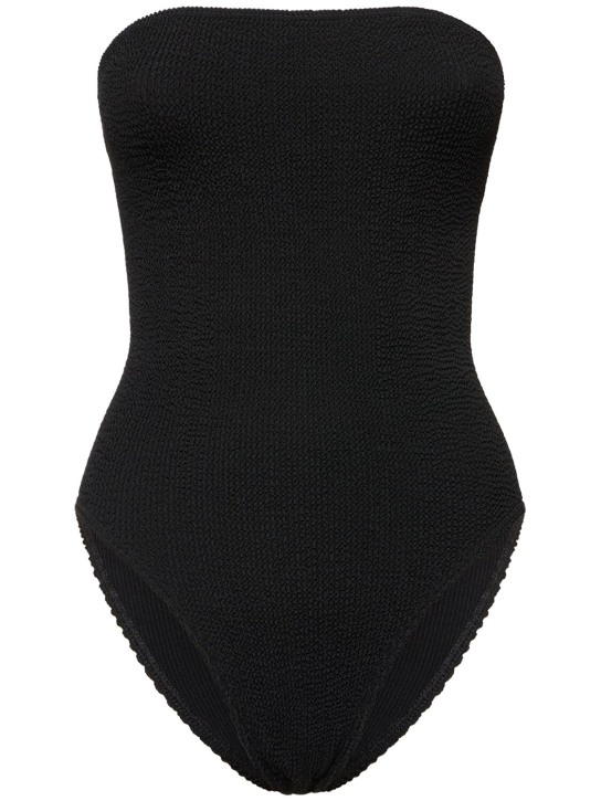 Bond Eye: Fane one-piece bandeau swimsuit - Black - women_0 | Luisa Via Roma