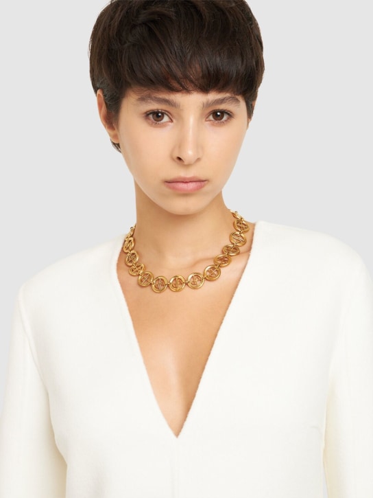 Patou: JP coin collar necklace - Gold - women_1 | Luisa Via Roma