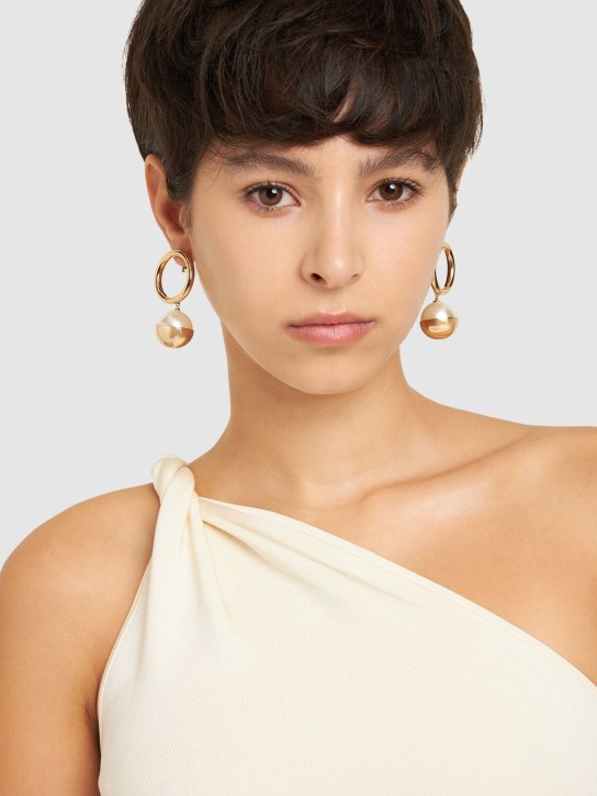 Rosantica: Aria faux pearl earrings - women_1 | Luisa Via Roma