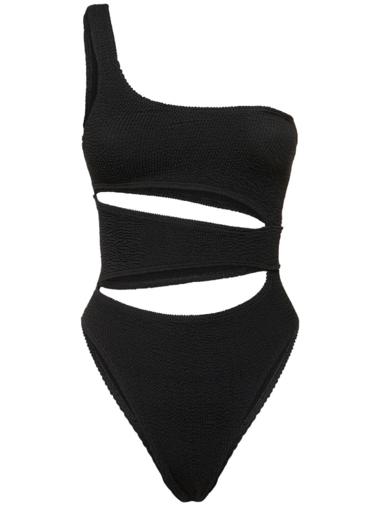Bond Eye: Rico asymmetric cutout swimsuit - Siyah - women_0 | Luisa Via Roma