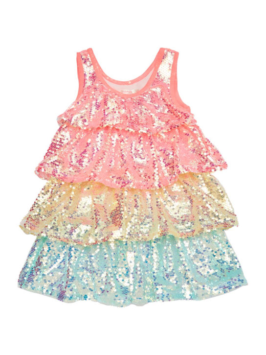 Billieblush: Sequined dress w/ scrunchy - Multicolor - kids-girls_1 | Luisa Via Roma