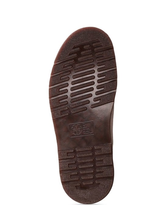 Dr.Martens: Archive Isham suede slip-on mules - Taupe - men_4 | Luisa Via Roma