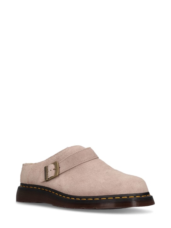 Dr.Martens: Archive Isham suede slip-on mules - Taupe - men_2 | Luisa Via Roma